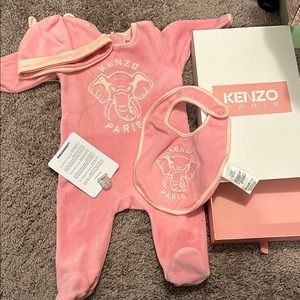 Kenzo Kids Pink One Piece Set
